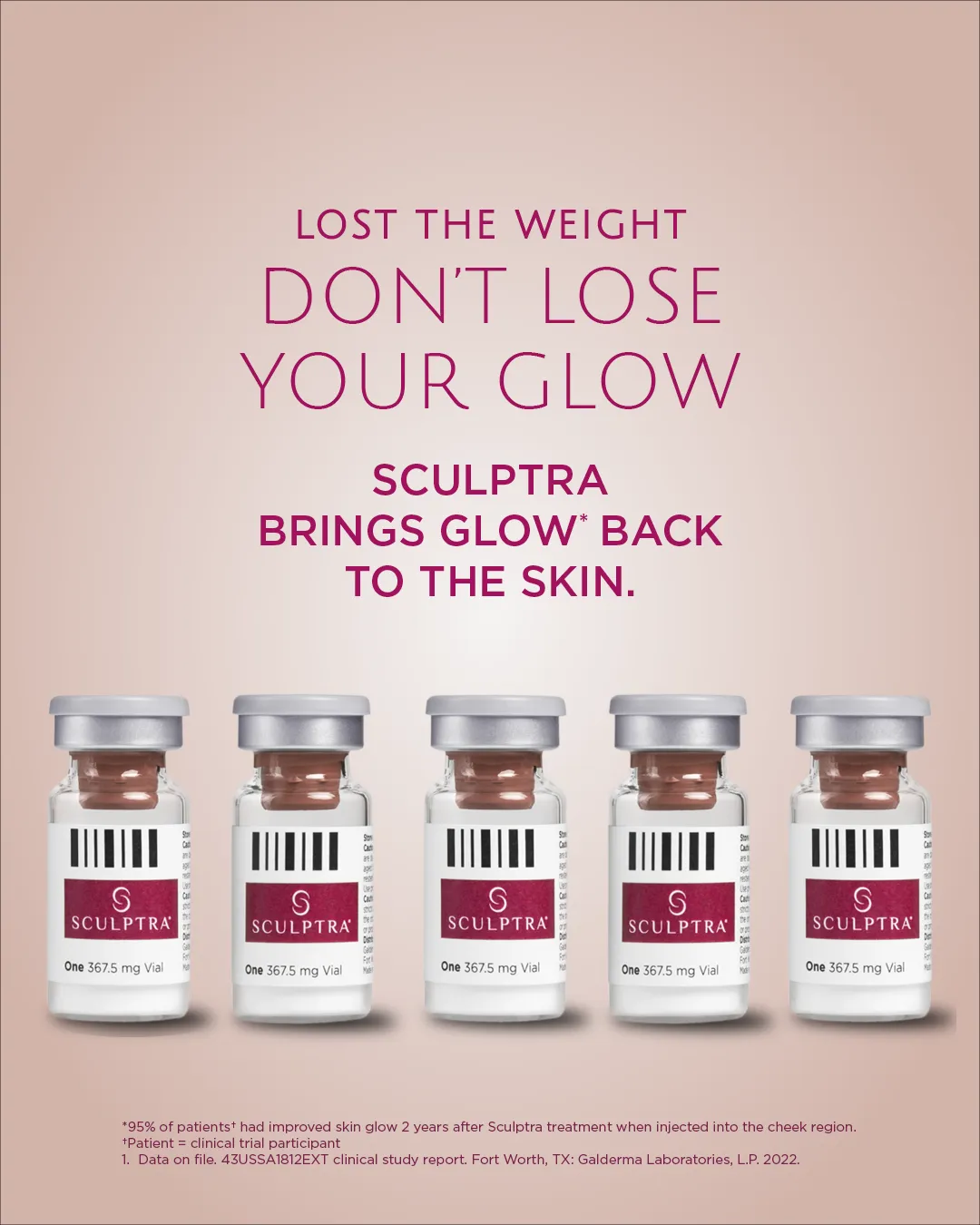 sculptra weight loss skin glow vials